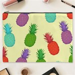 Colorful Pineapples Wallpaper Background Cosmetic Bag (XXXL)  Front