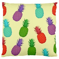 Colorful Pineapples Wallpaper Background Standard Flano Cushion Case (one Side) by Simbadda