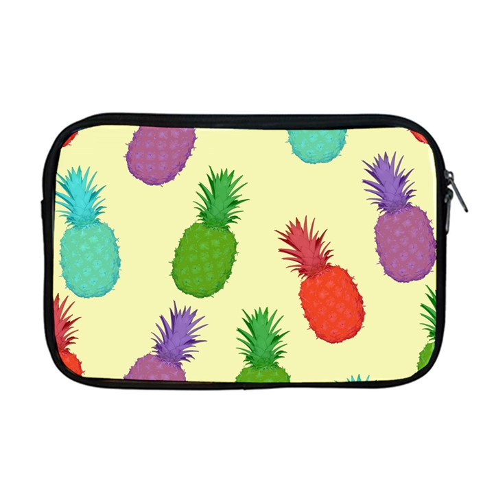 Colorful Pineapples Wallpaper Background Apple MacBook Pro 17  Zipper Case