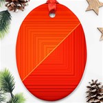 Abstract Clutter Baffled Field Ornament (Oval) Front