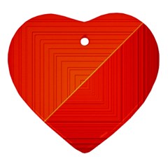 Abstract Clutter Baffled Field Ornament (heart) by Simbadda