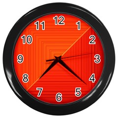 Abstract Clutter Baffled Field Wall Clocks (black) by Simbadda