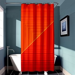 Abstract Clutter Baffled Field Shower Curtain 36  X 72  (stall)  by Simbadda