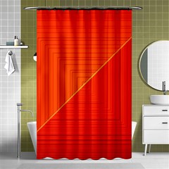 Abstract Clutter Baffled Field Shower Curtain 48  X 72  (small)  by Simbadda