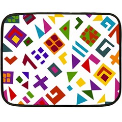 A Colorful Modern Illustration For Lovers Fleece Blanket (mini) by Simbadda