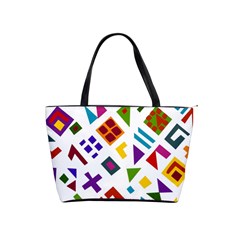 A Colorful Modern Illustration For Lovers Shoulder Handbags by Simbadda