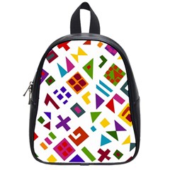 A Colorful Modern Illustration For Lovers School Bags (small)  by Simbadda