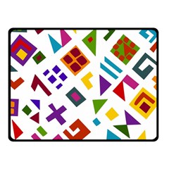 A Colorful Modern Illustration For Lovers Fleece Blanket (small) by Simbadda