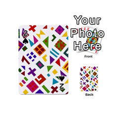 A Colorful Modern Illustration For Lovers Playing Cards 54 (mini)  by Simbadda