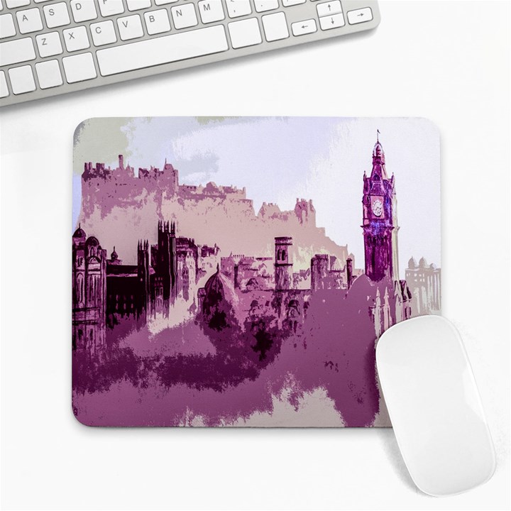 Abstract Painting Edinburgh Capital Of Scotland Large Mousepads