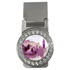 Abstract Painting Edinburgh Capital Of Scotland Money Clips (cz)  by Simbadda