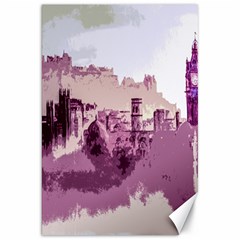 Abstract Painting Edinburgh Capital Of Scotland Canvas 20  X 30   by Simbadda