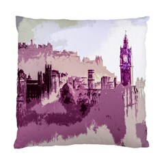 Abstract Painting Edinburgh Capital Of Scotland Standard Cushion Case (one Side) by Simbadda