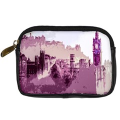 Abstract Painting Edinburgh Capital Of Scotland Digital Camera Cases by Simbadda