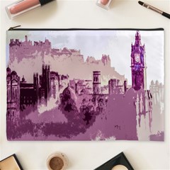 Abstract Painting Edinburgh Capital Of Scotland Cosmetic Bag (xxxl)  by Simbadda