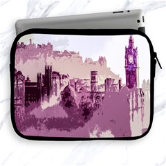 Abstract Painting Edinburgh Capital Of Scotland Apple Ipad 2/3/4 Zipper Cases by Simbadda