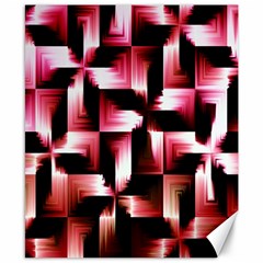 Red And Pink Abstract Background Canvas 8  X 10  by Simbadda