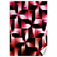 Red And Pink Abstract Background Canvas 12  X 18   by Simbadda