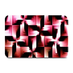 Red And Pink Abstract Background Plate Mats by Simbadda