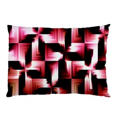 Red And Pink Abstract Background Pillow Case by Simbadda