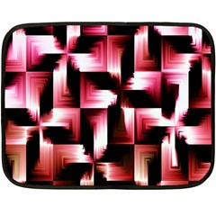 Red And Pink Abstract Background Fleece Blanket (mini) by Simbadda