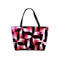 Red And Pink Abstract Background Shoulder Handbags by Simbadda