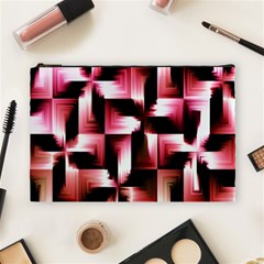 Red And Pink Abstract Background Cosmetic Bag (large)  by Simbadda