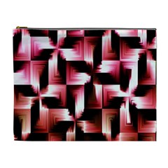 Red And Pink Abstract Background Cosmetic Bag (xl) by Simbadda