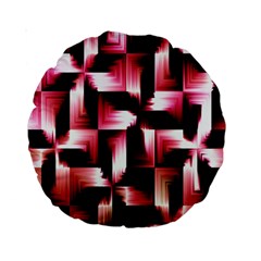 Red And Pink Abstract Background Standard 15  Premium Round Cushions by Simbadda