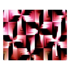 Red And Pink Abstract Background Double Sided Flano Blanket (large)  by Simbadda