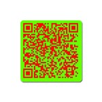 Colorful Qr Code Digital Computer Graphic Square Magnet Front