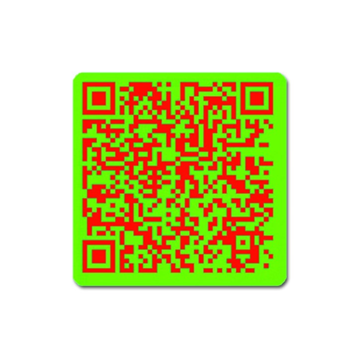 Colorful Qr Code Digital Computer Graphic Square Magnet