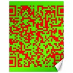 Colorful Qr Code Digital Computer Graphic Canvas 12  x 16   11.86 x15.41  Canvas - 1