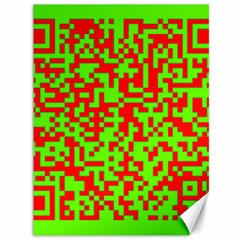 Colorful Qr Code Digital Computer Graphic Canvas 36  X 48   by Simbadda