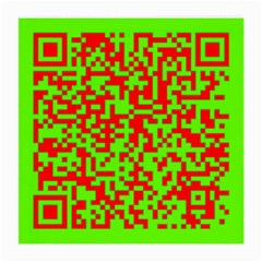 Colorful Qr Code Digital Computer Graphic Medium Glasses Cloth (2-side) by Simbadda