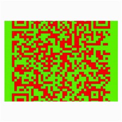 Colorful Qr Code Digital Computer Graphic Large Glasses Cloth by Simbadda