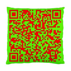 Colorful Qr Code Digital Computer Graphic Standard Cushion Case (one Side) by Simbadda