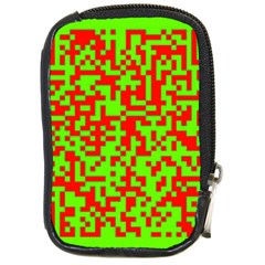 Colorful Qr Code Digital Computer Graphic Compact Camera Cases by Simbadda