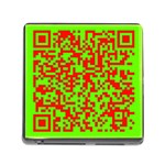 Colorful Qr Code Digital Computer Graphic Memory Card Reader (Square) Front