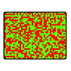 Colorful Qr Code Digital Computer Graphic Fleece Blanket (small) by Simbadda