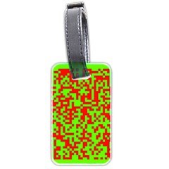 Colorful Qr Code Digital Computer Graphic Luggage Tags (two Sides) by Simbadda