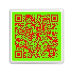 Colorful Qr Code Digital Computer Graphic Memory Card Reader (square)  by Simbadda