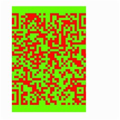 Colorful Qr Code Digital Computer Graphic Large Garden Flag (two Sides) by Simbadda