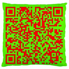 Colorful Qr Code Digital Computer Graphic Standard Flano Cushion Case (one Side) by Simbadda