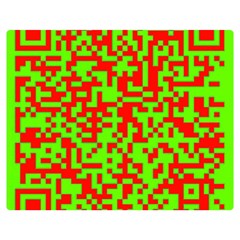 Colorful Qr Code Digital Computer Graphic Double Sided Flano Blanket (medium)  by Simbadda