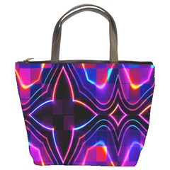 Rainbow Abstract Background Pattern Bucket Bags by Simbadda