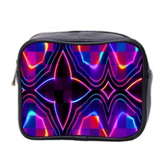 Rainbow Abstract Background Pattern Mini Toiletries Bag 2-side by Simbadda