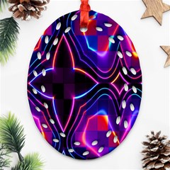 Rainbow Abstract Background Pattern Ornament (oval Filigree)