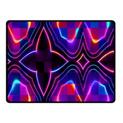 Rainbow Abstract Background Pattern Double Sided Fleece Blanket (small)  by Simbadda