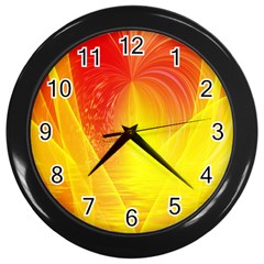 Realm Of Dreams Light Effect Abstract Background Wall Clocks (black) by Simbadda